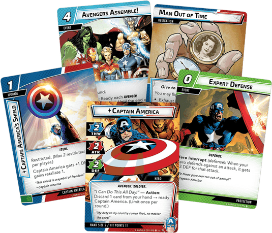 Marvel Champions: The Card Game – Captain America Hero Pack - Gaming Library
