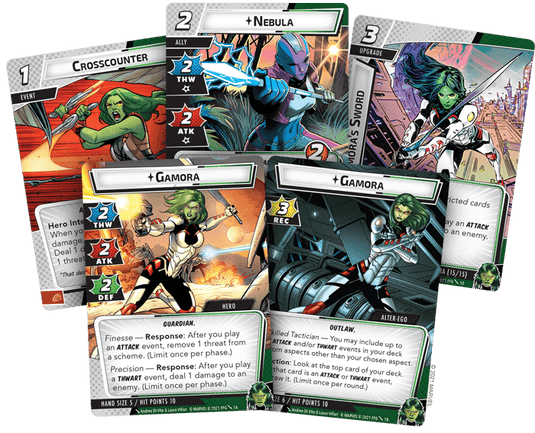 Marvel Champions: The Card Game – Gamora Hero Pack - Gaming Library